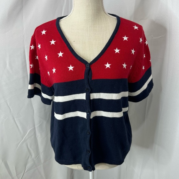 Vtg Norton Studio patriotic sweater - Picture 4 of 9